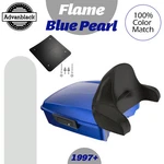 Flame Blue Pearl For Harley/softail Chopped Tour Luggage Trunk Pad Wrap Around. Fixed Price $1009.00.