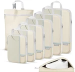 Percover Compression Packing Cubes For Travel, 8-piece Structured Or. Fixed Price $42.06.