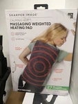 Sharper Image Calming Heat Massaging Weighted Heating Pad 27combinations 12"x24". Fixed Price $35.99.