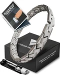 Vigor Wave Magnetic Therapy Titanium Designer Bracelet For Men Open Box. Fixed Price $54.00.