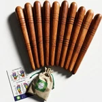 Lungcha Thai Traditional Wooden For Foot Massage Stick Tool Reflexology Red. Fixed Price $33.99.