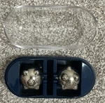 Vintage Nikken Magboy Massage Therapy Silver Magnetic Balls W/case Made In Japan. Fixed Price $48.50.