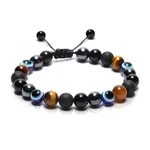 Evil Eye Bracelet For Men Women, Multiple Protection Bracelets, Obsidian Ston.... Fixed Price $15.76.