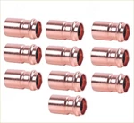 Ez-fluid 3/4" X 1/2" Copper Press Bushing Reducer Coupling Propress Fitting (10). Fixed Price $47.99.