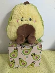 Cuckool Happy Avocado Heating Pad Plush Toy - New. Fixed Price $28.00.