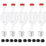 Zazolyne 5ct. S - Shape Airlock With # 6 Stopper 5pcs & Grommets 10pcs,bubble F. Fixed Price $18.44.
