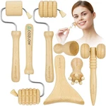 Cozlow Wood Therapy Facial Massage Tools (7 Piece Set), Gua 7 Pcs, Natural. Fixed Price $28.99.
