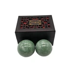 2" Greenish Stone Baoding Balls,hand Exercise Tool. Fixed Price $23.97.