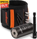 Magnetic Wristband & Universal Socket Grip (7-19mm), Tools Gifts For Dad With St. Fixed Price $23.78.