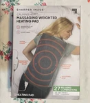 Sharper Image Calming Heat Massaging Weighted Heating Pad - 12" X 24" Sealed Box. Fixed Price $41.99.