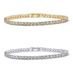 Pavoi Tennis Bracelets For Women 7 Inches, White Gold & 14k Yellow Pack. Fixed Price $49.99.