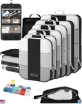 Olarhike 10-piece Compression Packing Cubes Set - Expandable Luggage Organizers. Fixed Price $80.48.