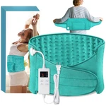 Heating Pad Back Pain Relief Electric For 12x24"+20", Turquoise. Fixed Price $29.07.