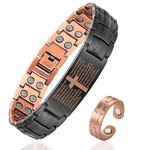 Copper Cross Bracelet For Men - Ultra Strength Magnetic Mens Jewelry Se.... Fixed Price $41.49.