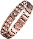 Feraco Men's Copper Magnetic Bracelet Elegant 99.99% Solid Bracelets With. Fixed Price $42.99.