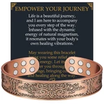 Jecanori Copper Bracelet For Men, 99.99% Pure 18 Magnets, Life Tree(b). Fixed Price $18.98.
