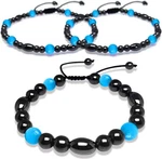 Hion 2 Pack Hematite Therapy Anklet Bracelet For Women & Men. Fixed Price $16.53.