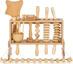 13 In 1 Wood Therapy Massage Tools With Luxury Storage Shelf, Complete Madero.... Fixed Price $107.70.
