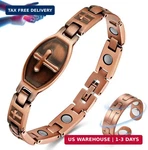 Vicmag Copper Magnetic Bracelet For Women 99.9% Solid Pure Strong Magnets. Fixed Price $31.88.