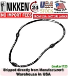 Nikken Kenko Powerband Neck-magnetic Necklace Black One Size Fits All New In Box. Fixed Price $41.50.