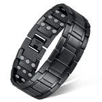 Feraco 3x Men's Magnetic Bracelet Titanium Steel, 3-row Powerful Magnets. Fixed Price $36.60.