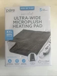 Pure Enrichment Purerelief Xxl Extra Wide Electric Heating Pad Gray 20"x24". Fixed Price $37.89.