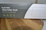 Nowwish Electric Heating Pad, Extra Large 12"x24" Washable Gray/blue/white. Fixed Price $29.95.