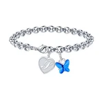M Mooham Initial Bracelets For Women - Crystal Butterfly Bracelet Womens .... Fixed Price $18.74.