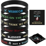 Inspirational Silicone Bracelets Rubber Bands Wristbands. Fixed Price $14.99.