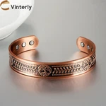 Vinterly Pure Copper Bracelet Yggdrasil Viking Adjustable Magnetic Bangles Arthr. Fixed Price $31.23.