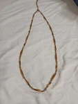 Nikken Vintage Gold Tone Diamond Cut Magnetic Wellness Necklace Bar Link. Fixed Price $90.00.