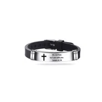 Dwjsu Inspirational Quote Cross Bracelets Faith 8.4 Inches, Stainless Steel+. Fixed Price $14.80.