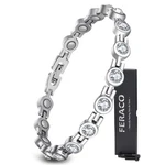Feraco Magnetic Bracelet For Women Titanium 22*0.8 Centimeter, Bright Silver. Fixed Price $34.48.