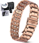 Mens Magnetic Copper Bracelet 3x Strength Ultra Enhanced Magnets 99.99% So. Fixed Price $54.24.