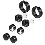 Trinckle Magnetic Earrings For Men And Women, 4 6mm, 8mm, 12mm, Black. Fixed Price $15.87.