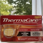Thermacare Heatwraps Advance Back Pain Therapy Stretch Fit S-xl 6 Count. Fixed Price $23.00.