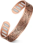 Feraco Copper Bracelet For Men, 5x Ultra Strength Magnetic Cuff Bangle With 5000. Fixed Price $21.92.
