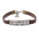 Yiyang Christian Gifts Leather Bracelet For Women Inspirational Faith Bible V.... Fixed Price $19.39.