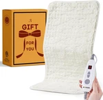 Extra Large Faux Fur Heating Pad For Back Pain Relief, 6 Heat Settings, Auto-off. Fixed Price $78.99.