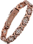 5x Strength Magnetic Copper Bracelet For Women Ellipse Magnets Pure Magne. Fixed Price $45.05.