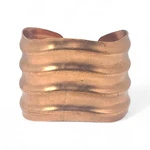 Copper Wide Cuff Bracelet Signed John S Brana Wave Chunky Solid. Fixed Price $40.00.