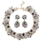 Joerica Bib Statement Necklace And Earrings Set For Women Vintage Chunky Colo.... Fixed Price $37.09.