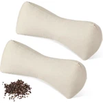 Doublefill 2 Pcs Buckwheat Neck Pillow For Pain Relief Cervical Cylinder.... Fixed Price $43.35.