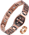 Cross-copper Bracelet For Men Triple Ultra Strength Magnets Pure Copper Magnetic. Fixed Price $33.27.