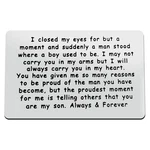 Vadaka Metal Wallet Insert - Card For Son, Inspirational Gift From Mom To My .... Fixed Price $13.23.
