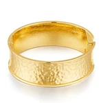 Chunky Gold Bangles Bracelet For Women Fashion Hammered Wide Cuff Mi.... Fixed Price $18.42.
