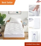 Transform Your Sleep With Twin Xl Cooling Mattress Topper - Breathable Comfort. Fixed Price $54.83.