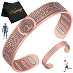 Vicmag Copper Bracelet For Men 9x Strength Magnetic 99% Pure Viking Tree. Fixed Price $14.72.