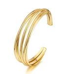 Enskefen Simple Cuff Bracelets For Women One Size, Wire Hollow Bracelet. Fixed Price $24.48.