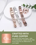 Feraco Pure Copper Bracelet & Ring Set For Women - Ultra Strong Magnetic Therapy. Fixed Price $72.39.